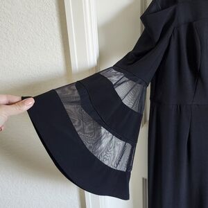 Cold-shoulder Flair Arm Jumpsuit